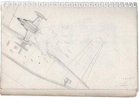 B-17 releasing a jet plane