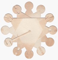 Bubble clock with triangular hands