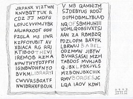 Library of Babel page spread